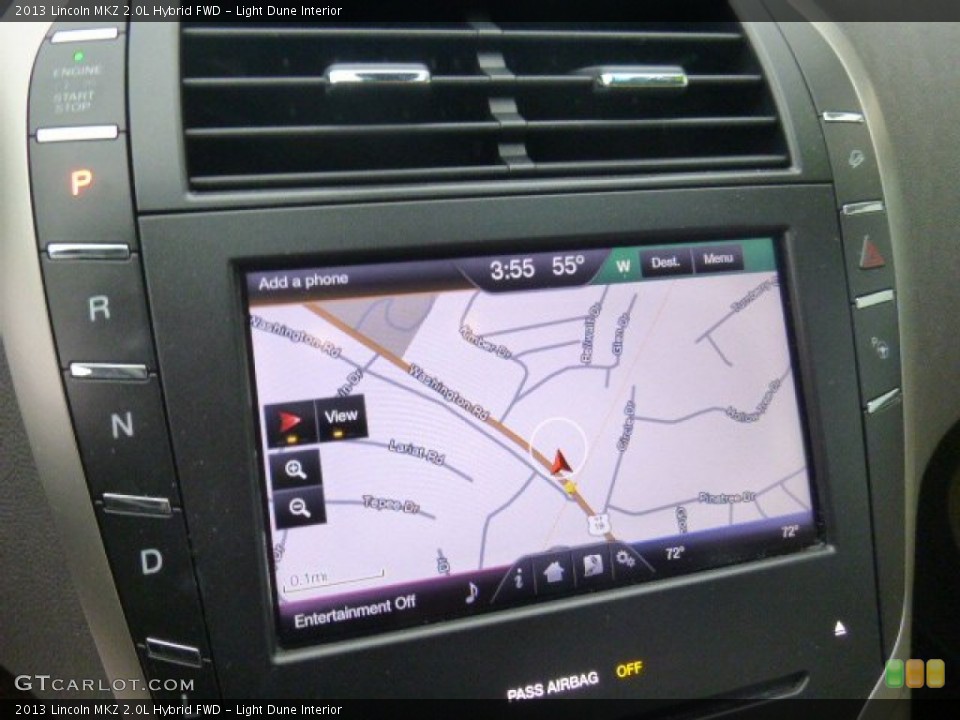 Light Dune Interior Navigation for the 2013 Lincoln MKZ 2.0L Hybrid FWD #107659401