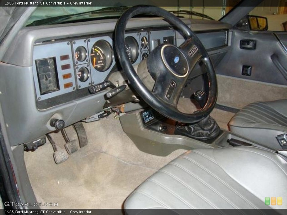 Grey 1985 Ford Mustang Interiors