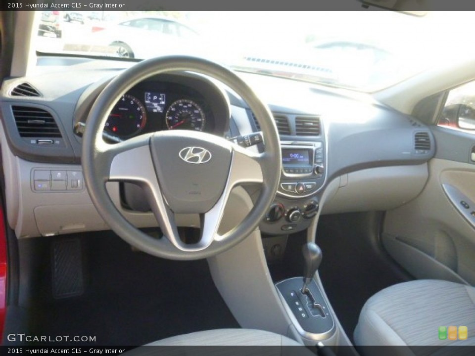 Gray 2015 Hyundai Accent Interiors