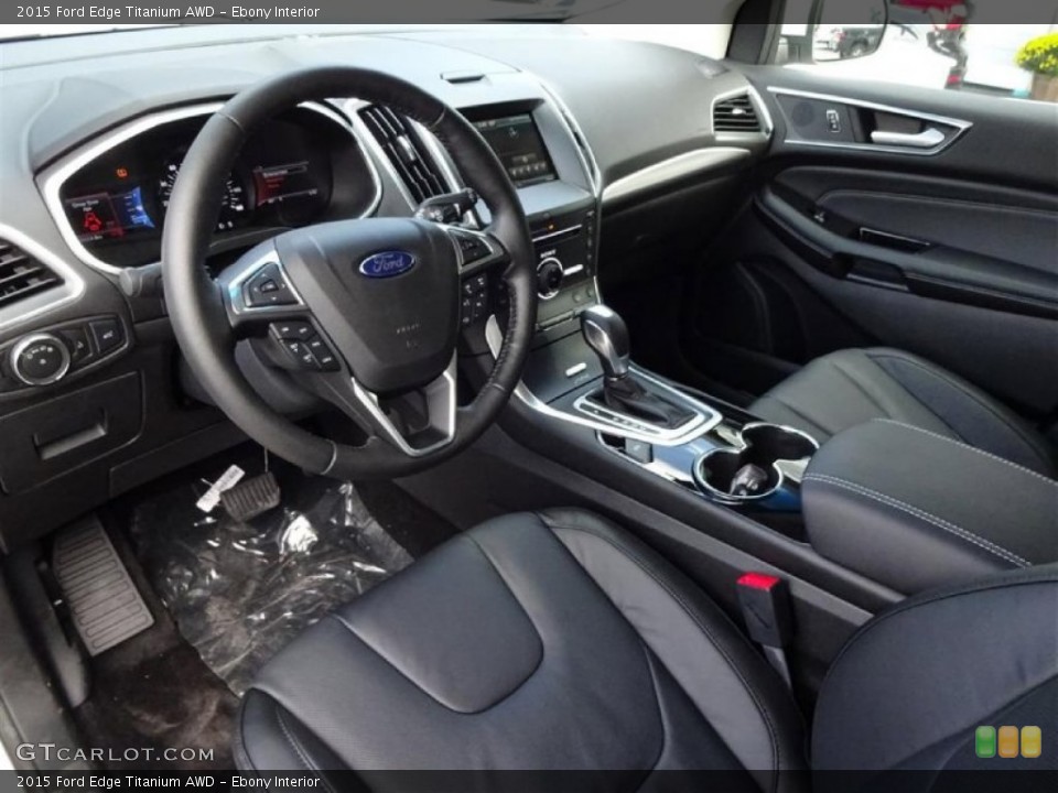 Ebony Interior Prime Interior for the 2015 Ford Edge Titanium AWD #107665870