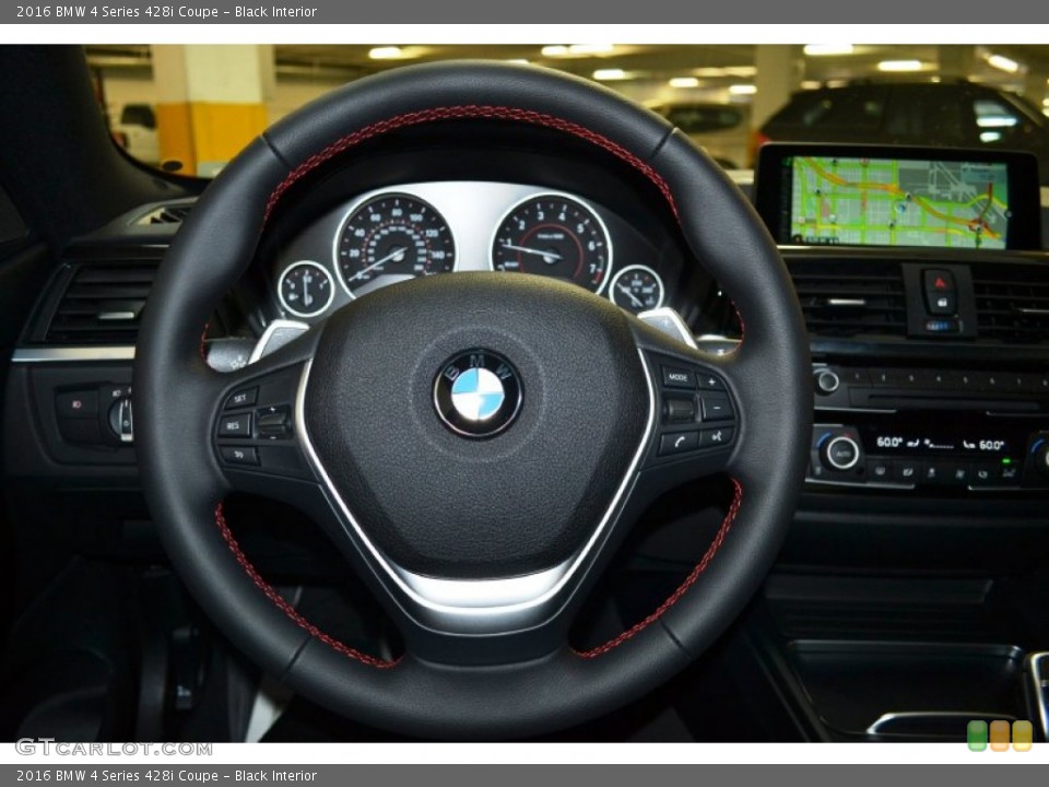 Black Interior Steering Wheel for the 2016 BMW 4 Series 428i Coupe #107673133
