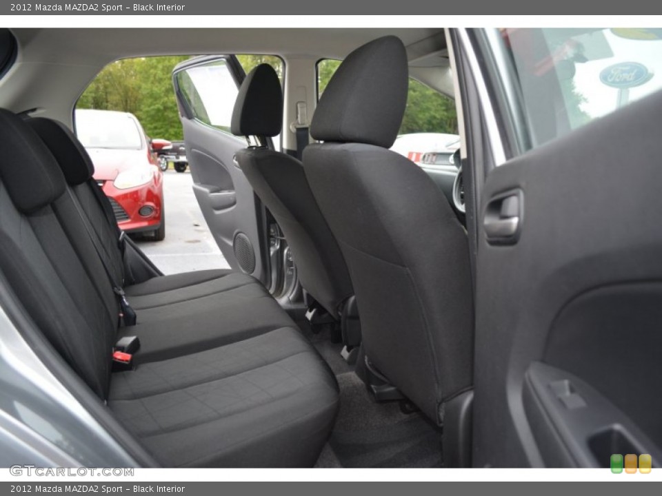 Black Interior Rear Seat for the 2012 Mazda MAZDA2 Sport #107674087