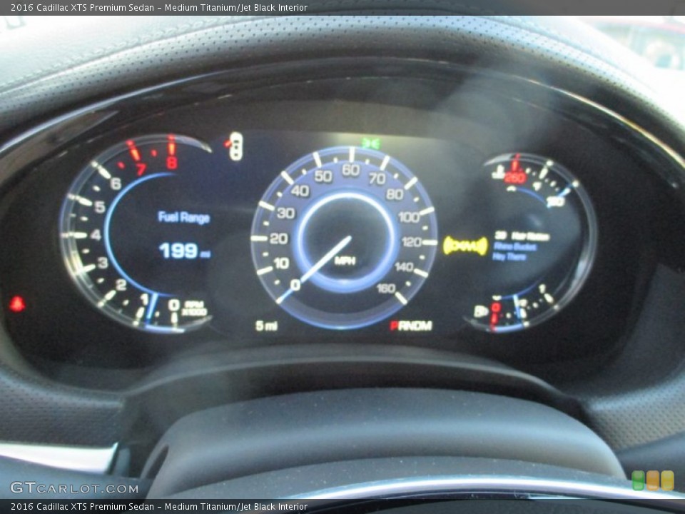 Medium Titanium/Jet Black Interior Gauges for the 2016 Cadillac XTS Premium Sedan #107680270