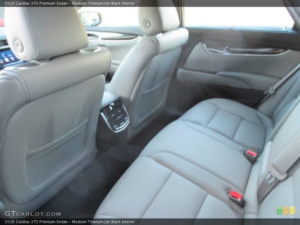 Medium Titanium/Jet Black Interior Rear Seat for the 2016 Cadillac XTS Premium Sedan #107680312