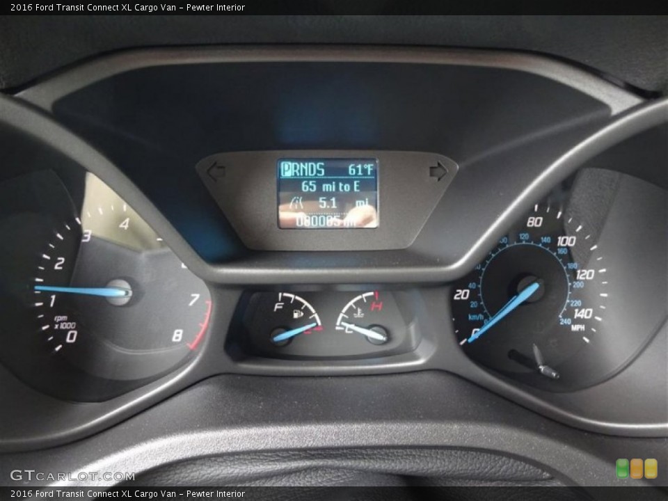 Pewter Interior Gauges for the 2016 Ford Transit Connect XL Cargo Van #107684591