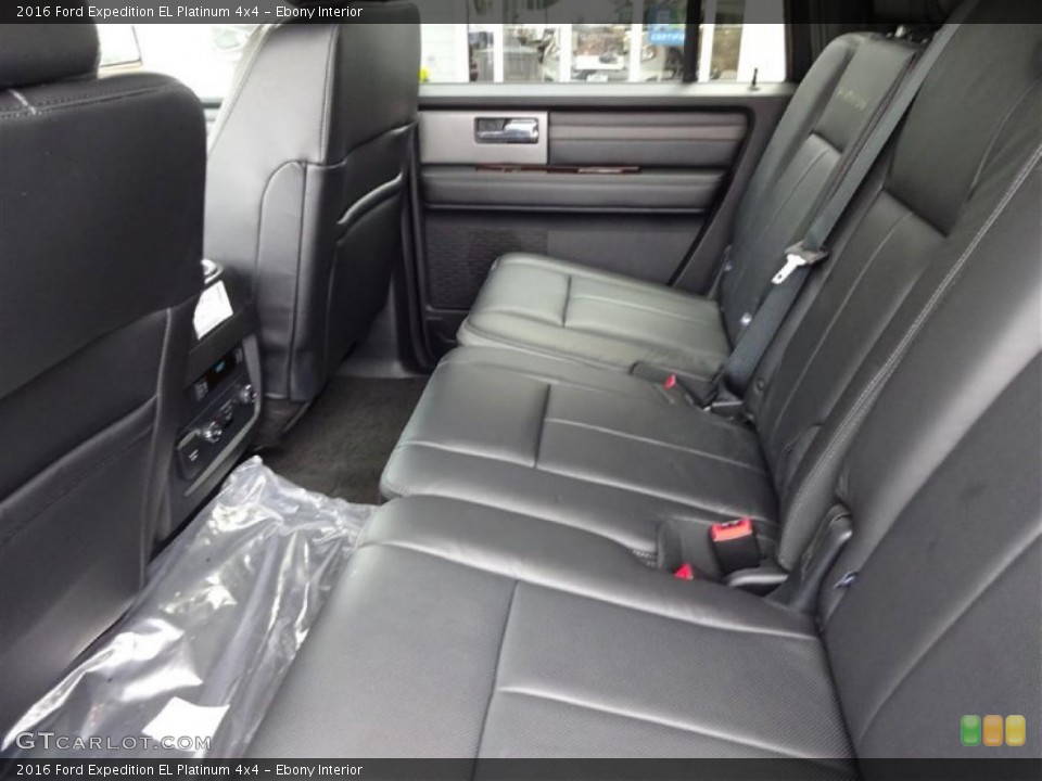 Ebony Interior Rear Seat for the 2016 Ford Expedition EL Platinum 4x4 #107684977