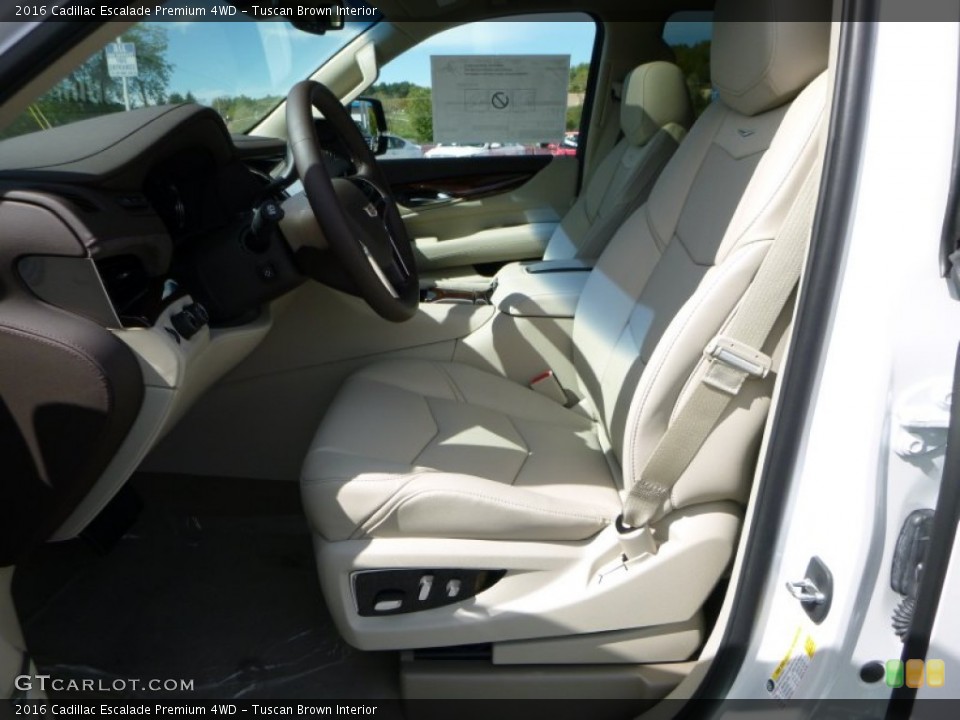 Tuscan Brown 2016 Cadillac Escalade Interiors