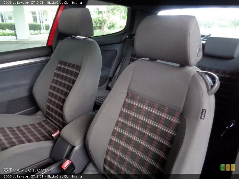 Black/Grey Cloth Interior Front Seat for the 2006 Volkswagen GTI 2.0T #107690466