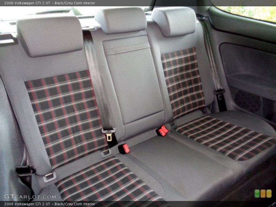 Black/Grey Cloth Interior Rear Seat for the 2006 Volkswagen GTI 2.0T #107690612