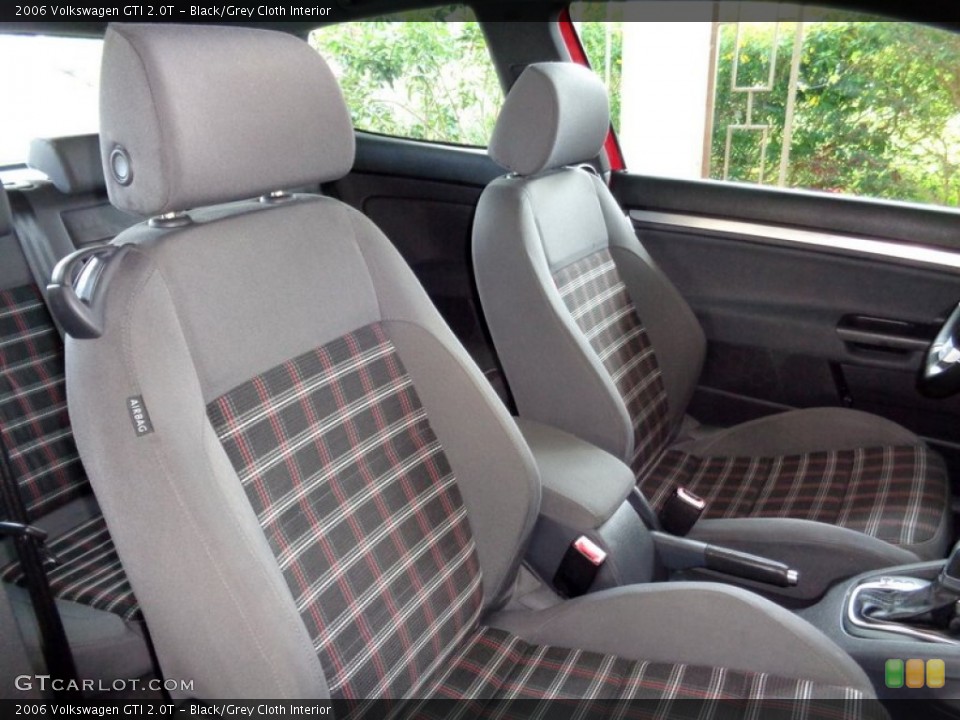 Black/Grey Cloth Interior Front Seat for the 2006 Volkswagen GTI 2.0T #107690868