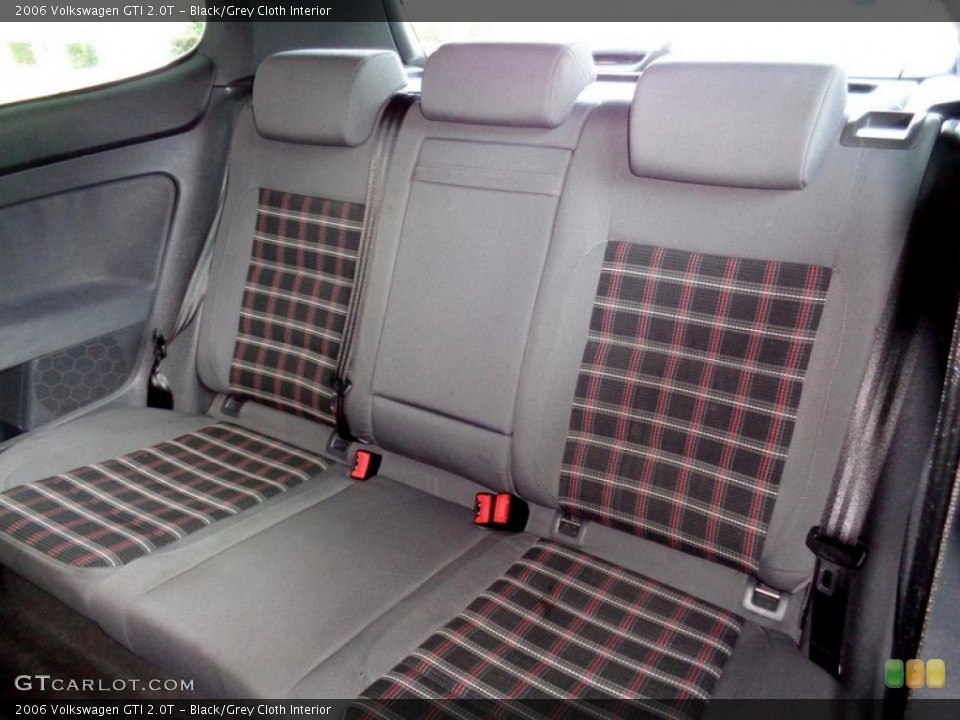 Black/Grey Cloth Interior Rear Seat for the 2006 Volkswagen GTI 2.0T #107690925