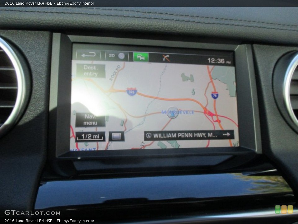 Ebony/Ebony Interior Navigation for the 2016 Land Rover LR4 HSE #107691259