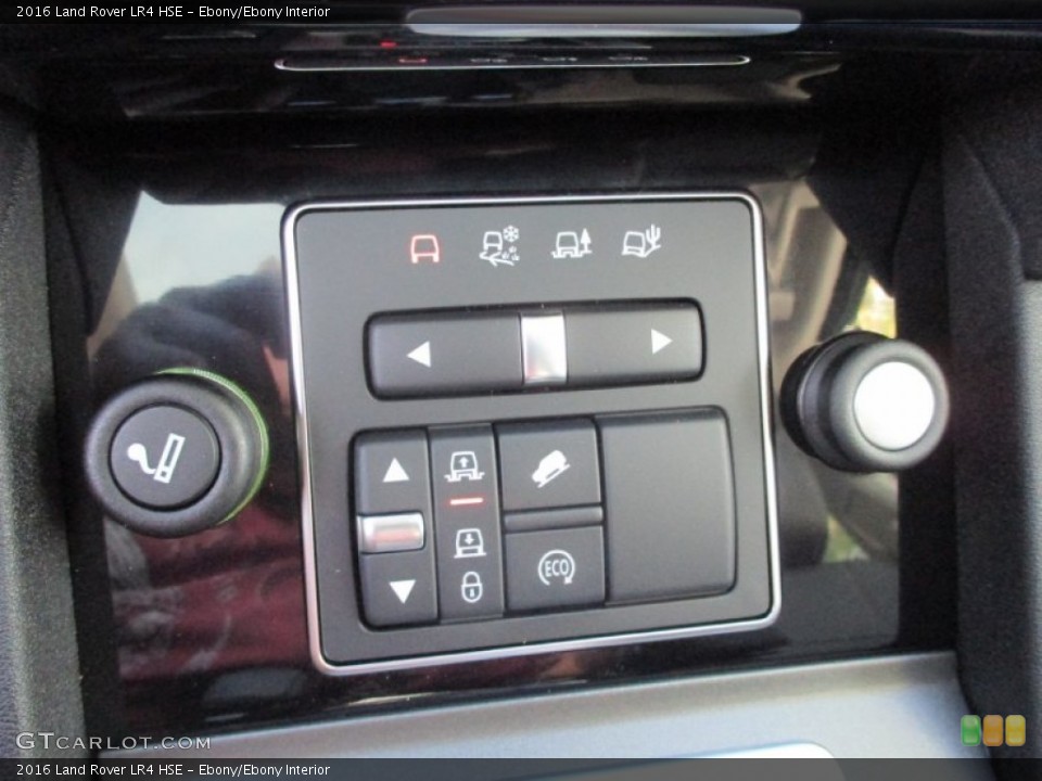 Ebony/Ebony Interior Controls for the 2016 Land Rover LR4 HSE #107691308