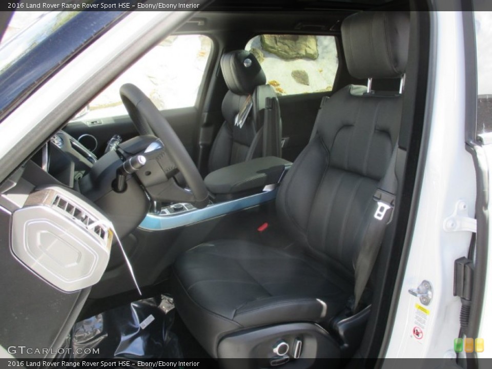 Ebony/Ebony Interior Front Seat for the 2016 Land Rover Range Rover Sport HSE #107691651