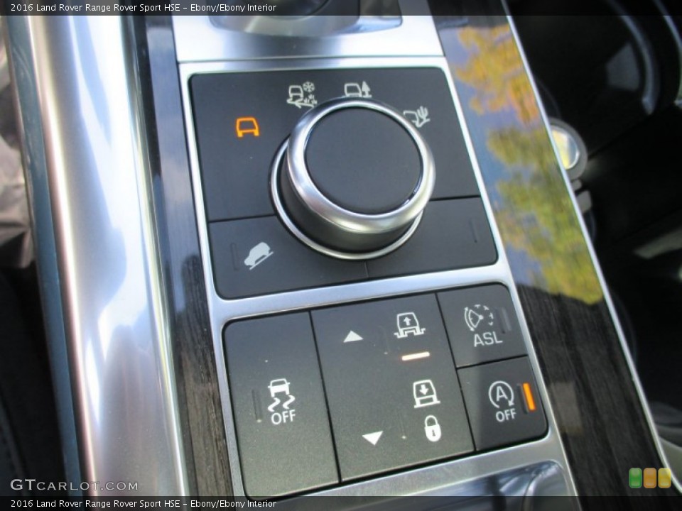 Ebony/Ebony Interior Controls for the 2016 Land Rover Range Rover Sport HSE #107691722