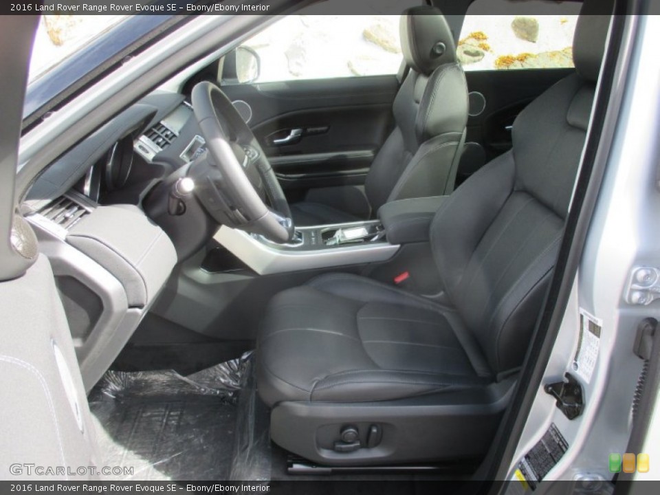 Ebony/Ebony Interior Front Seat for the 2016 Land Rover Range Rover Evoque SE #107692605