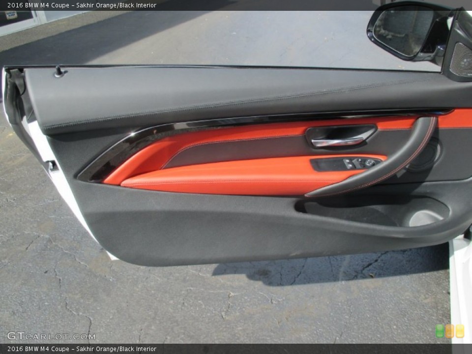 Sakhir Orange/Black Interior Door Panel for the 2016 BMW M4 Coupe #107693031