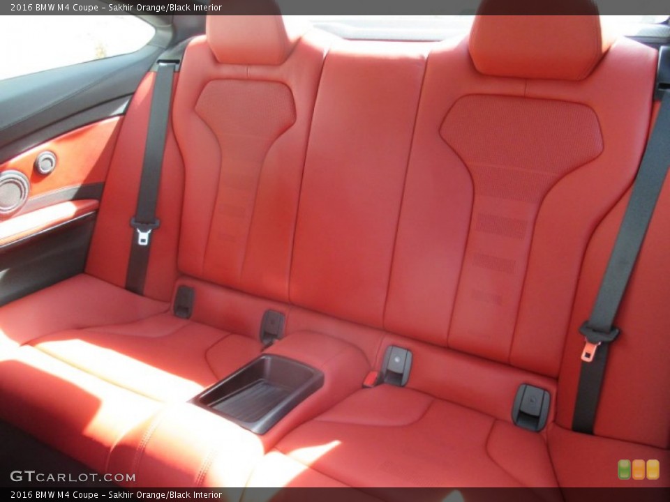 Sakhir Orange/Black Interior Rear Seat for the 2016 BMW M4 Coupe #107693097