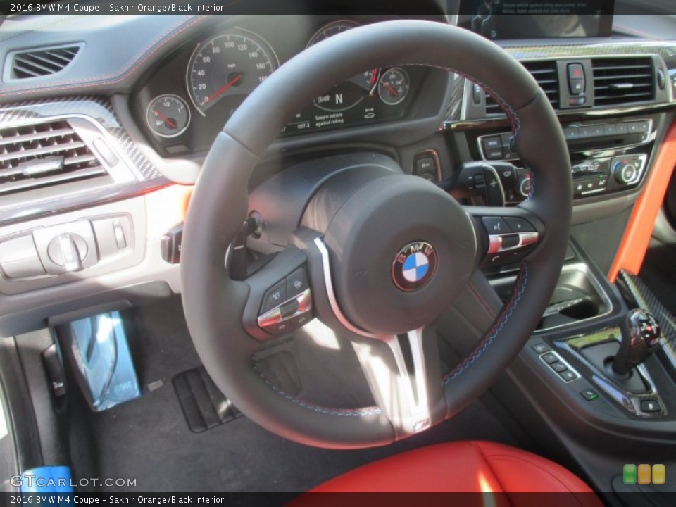 Sakhir Orange/Black Interior Steering Wheel for the 2016 BMW M4 Coupe #107693122