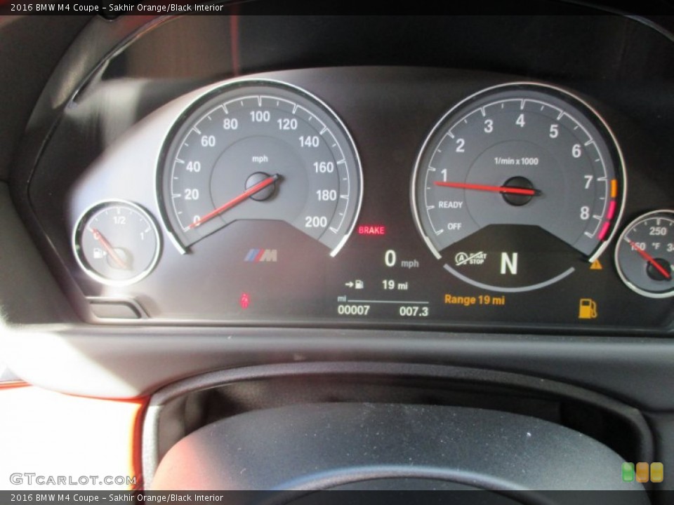 Sakhir Orange/Black Interior Gauges for the 2016 BMW M4 Coupe #107693229