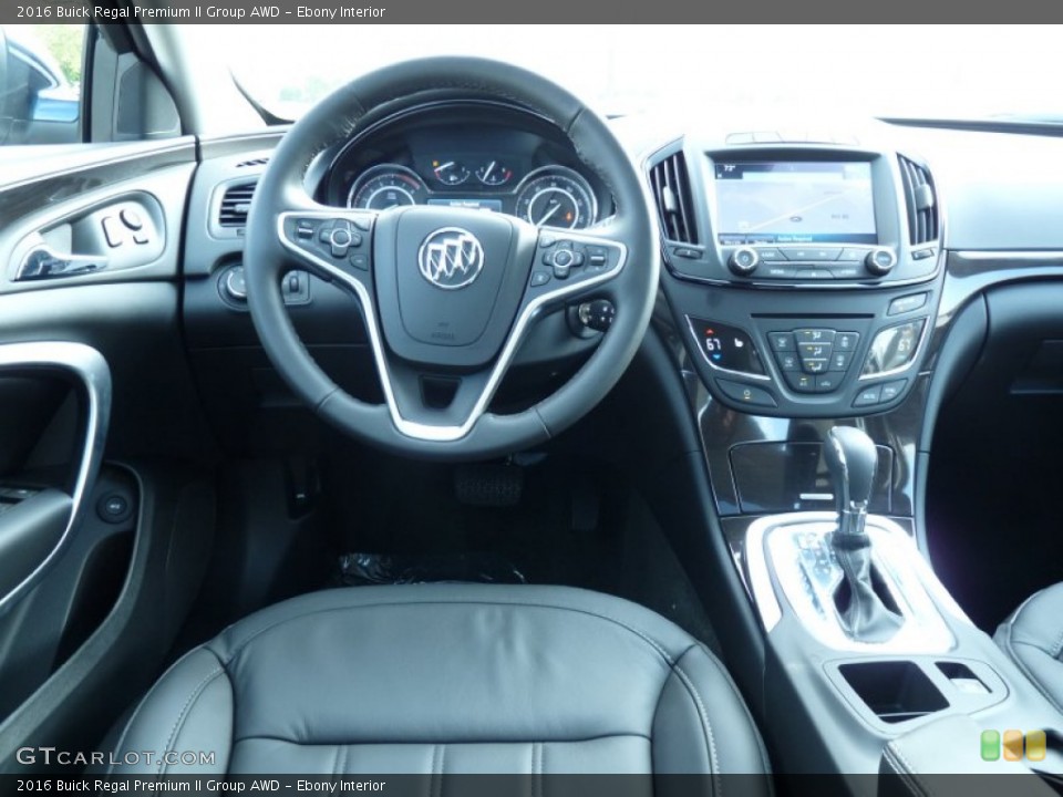 Ebony Interior Dashboard for the 2016 Buick Regal Premium II Group AWD #107693874