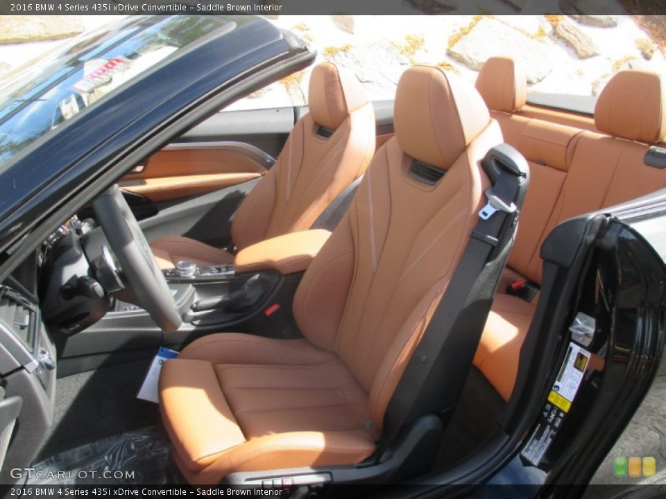 Saddle Brown Interior Front Seat for the 2016 BMW 4 Series 435i xDrive Convertible #107693976