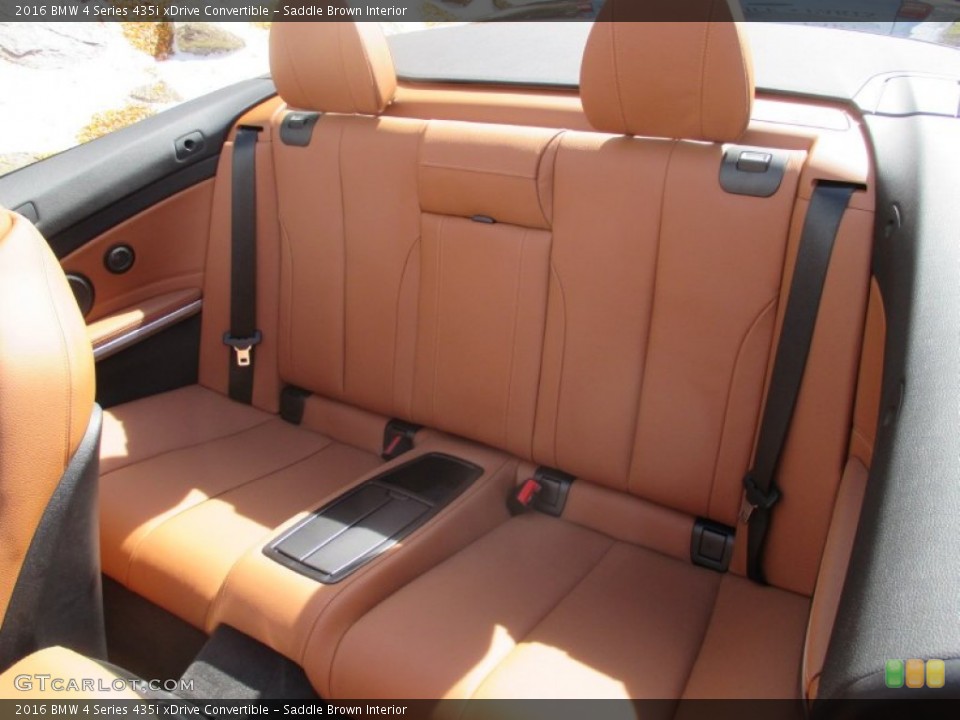Saddle Brown Interior Rear Seat for the 2016 BMW 4 Series 435i xDrive Convertible #107693997