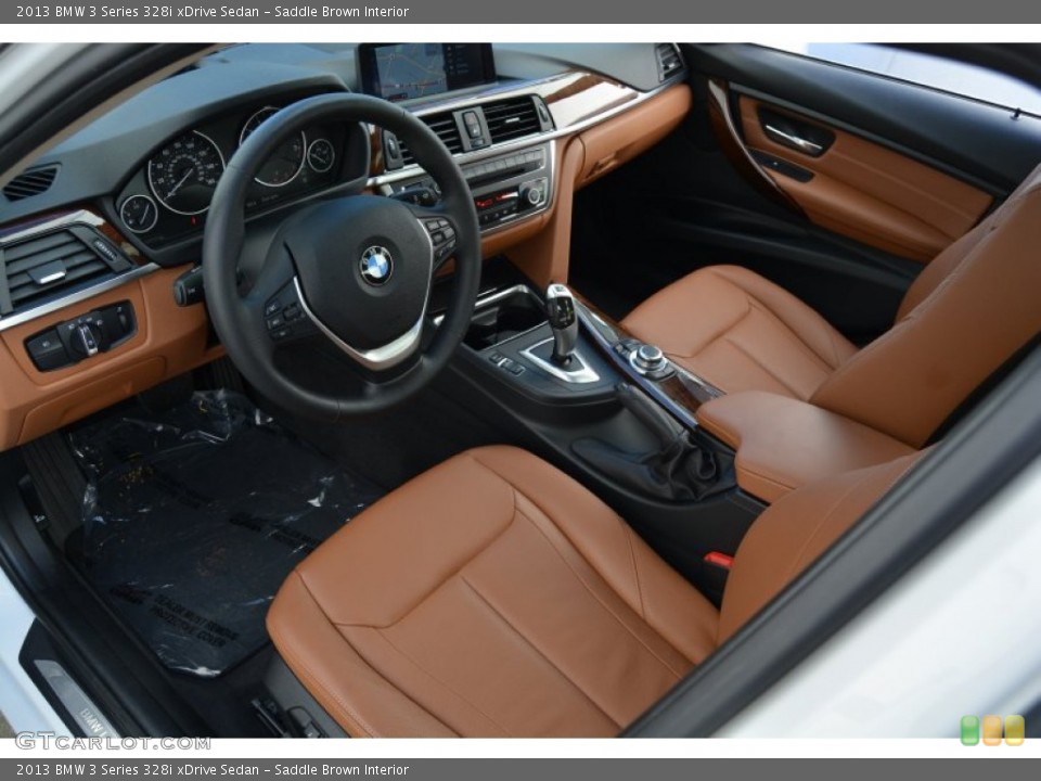 Saddle Brown Interior Photo for the 2013 BMW 3 Series 328i xDrive Sedan #107702706
