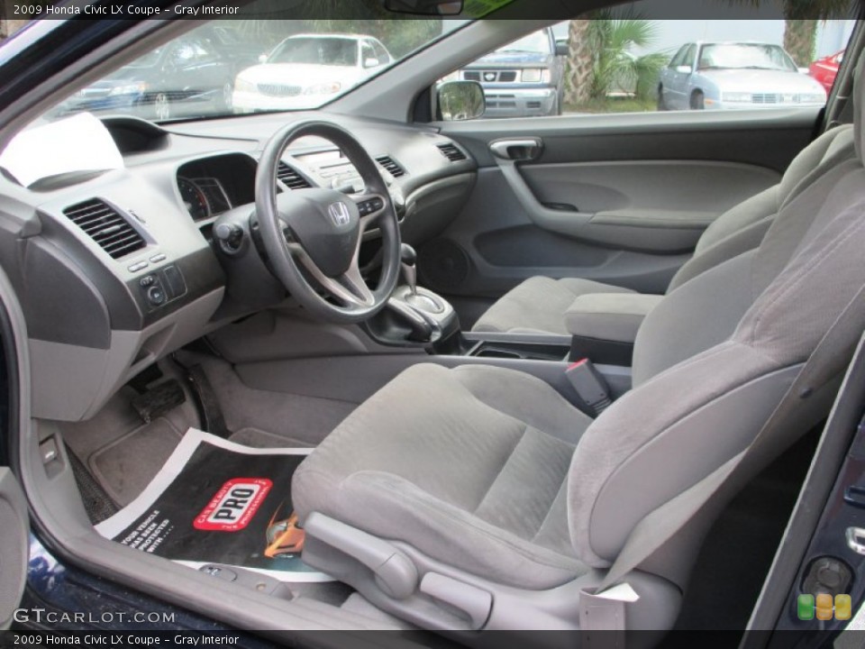 Gray Interior Photo for the 2009 Honda Civic LX Coupe #107705253