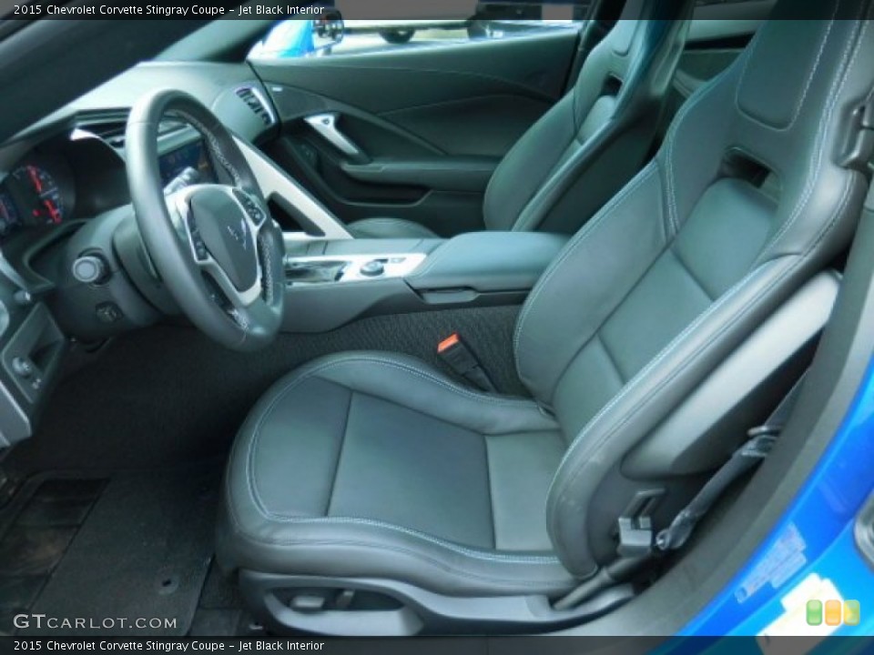 Jet Black Interior Front Seat for the 2015 Chevrolet Corvette Stingray Coupe #107707473