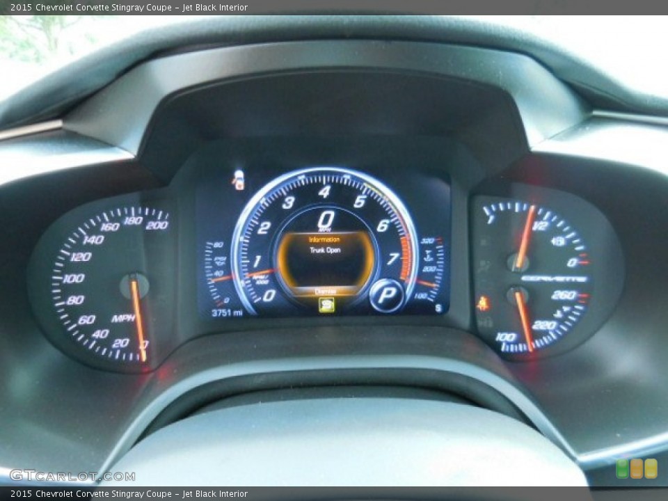 Jet Black Interior Gauges for the 2015 Chevrolet Corvette Stingray Coupe #107707788