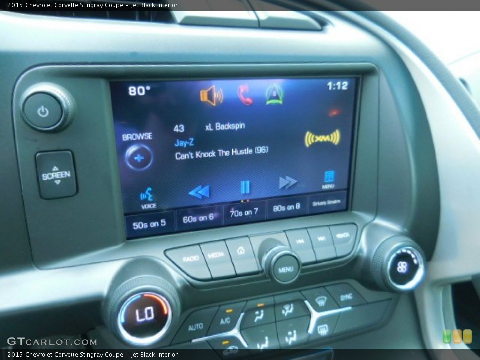 Jet Black Interior Controls for the 2015 Chevrolet Corvette Stingray Coupe #107707812