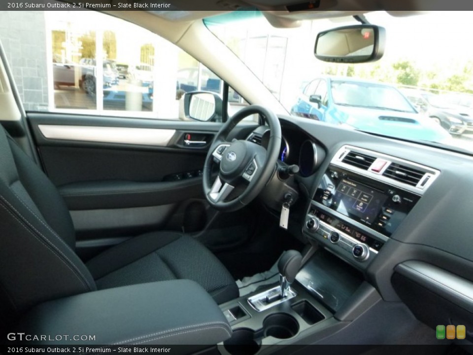 Slate Black Interior Dashboard for the 2016 Subaru Outback 2.5i Premium #107713164