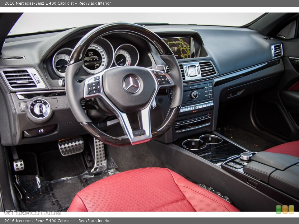 Red/Black Interior Prime Interior for the 2016 Mercedes-Benz E 400 Cabriolet #107713804