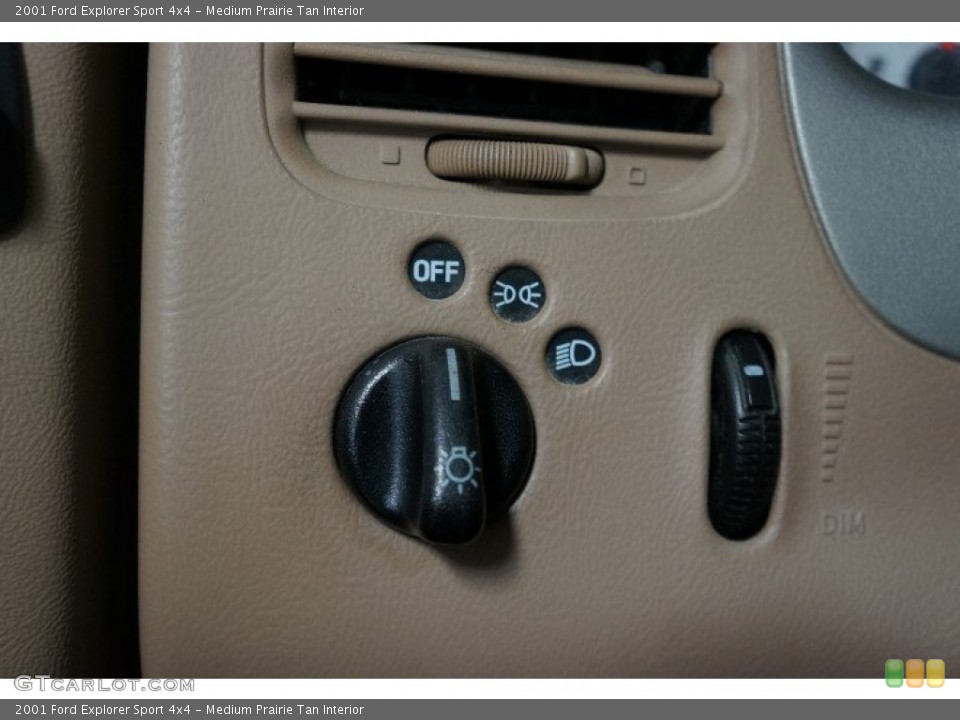 Medium Prairie Tan Interior Controls for the 2001 Ford Explorer Sport 4x4 #107717844
