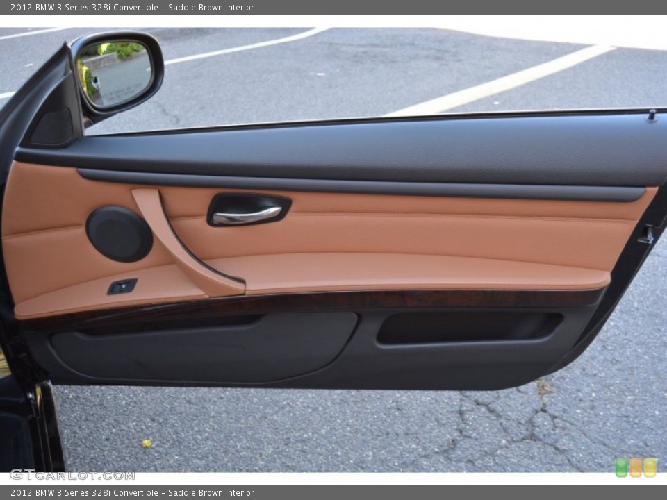 Saddle Brown Interior Door Panel for the 2012 BMW 3 Series 328i Convertible #107732666