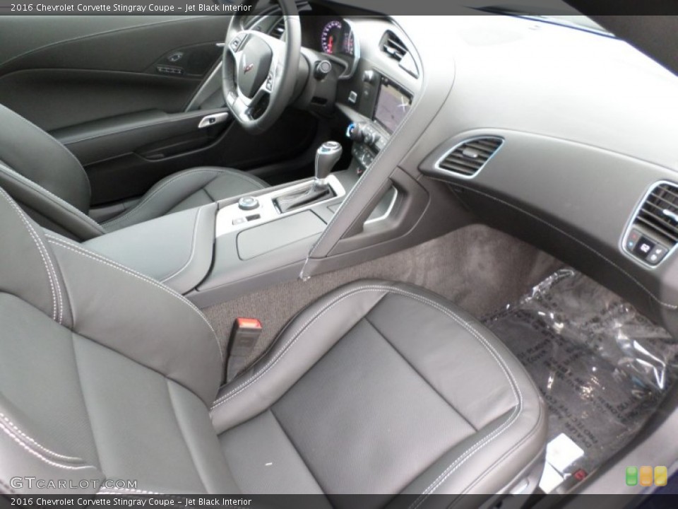 Jet Black Interior Front Seat for the 2016 Chevrolet Corvette Stingray Coupe #107742392