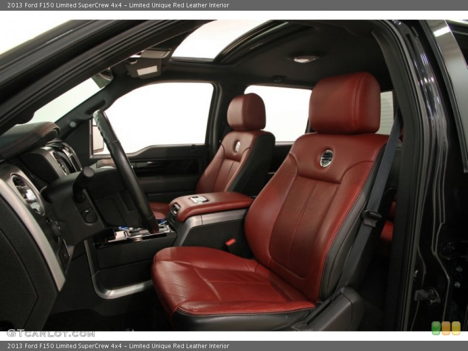 Limited Unique Red Leather Interior Photo for the 2013 Ford F150 Limited SuperCrew 4x4 #107742419