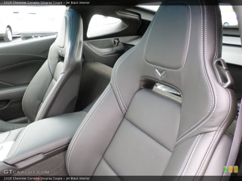 Jet Black Interior Front Seat for the 2016 Chevrolet Corvette Stingray Coupe #107742434