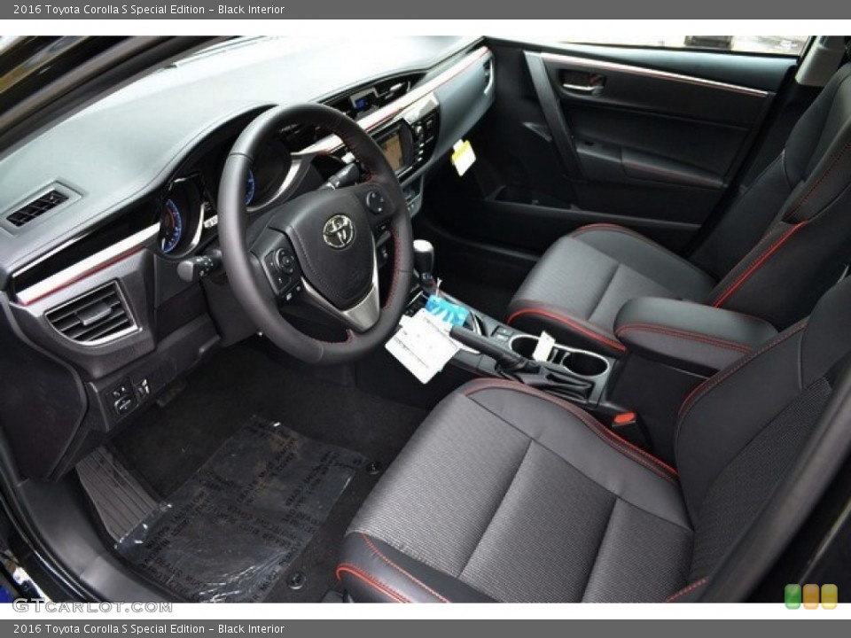 Black Interior Photo for the 2016 Toyota Corolla S Special Edition #107742476