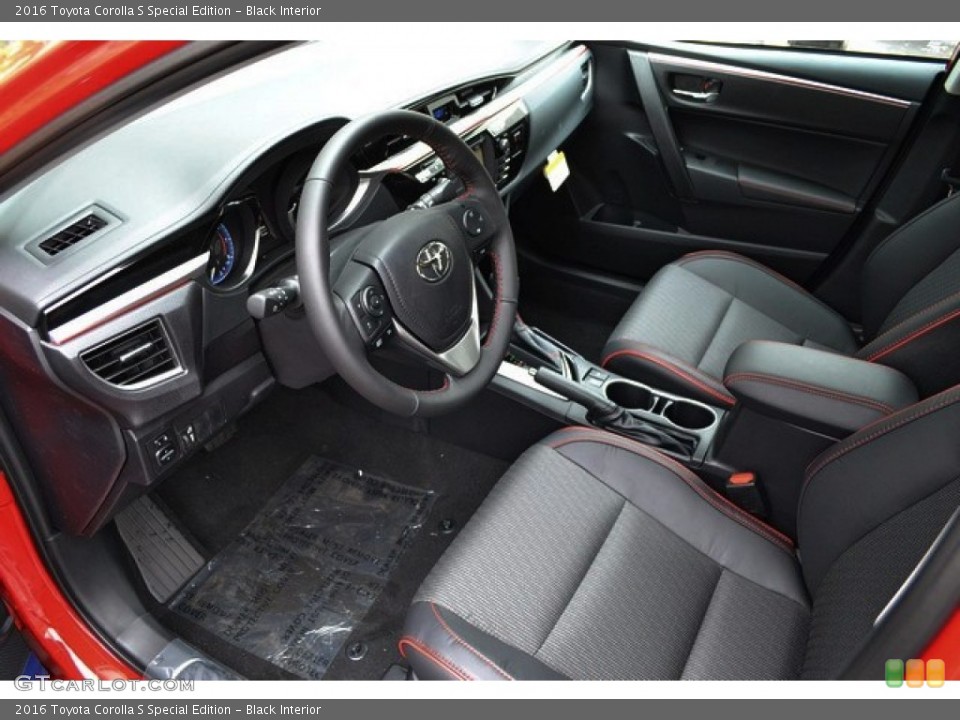 Black Interior Prime Interior for the 2016 Toyota Corolla S Special Edition #107742695