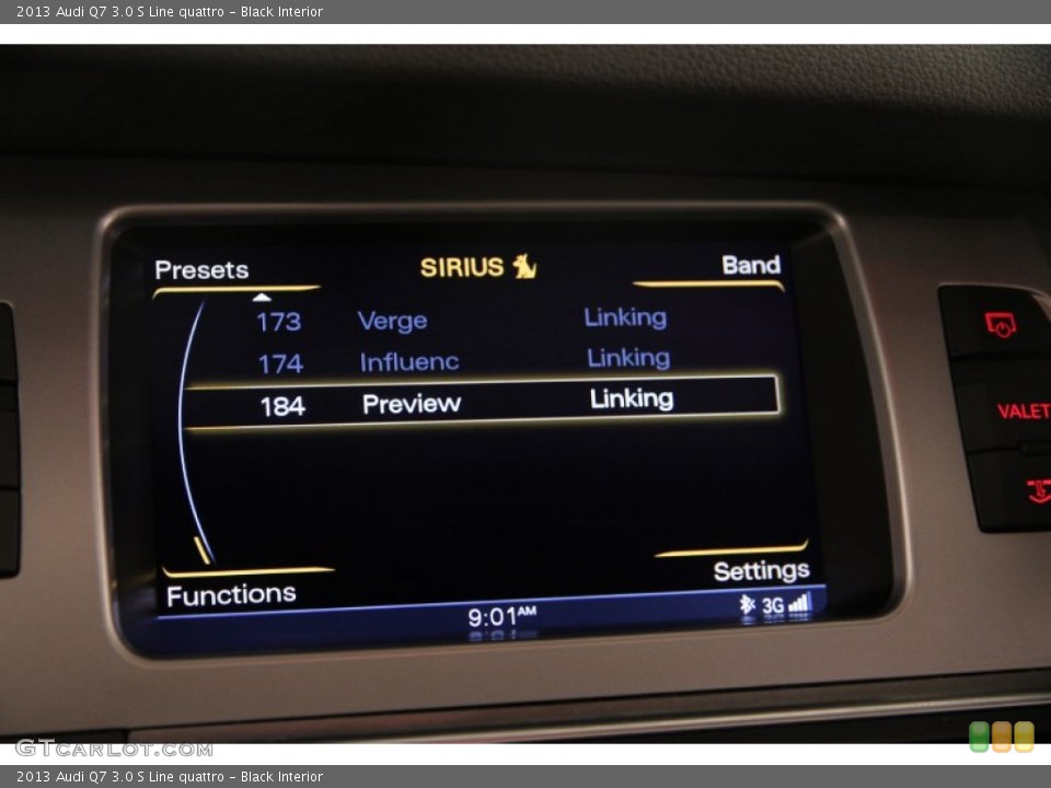 Black Interior Controls for the 2013 Audi Q7 3.0 S Line quattro #107743574