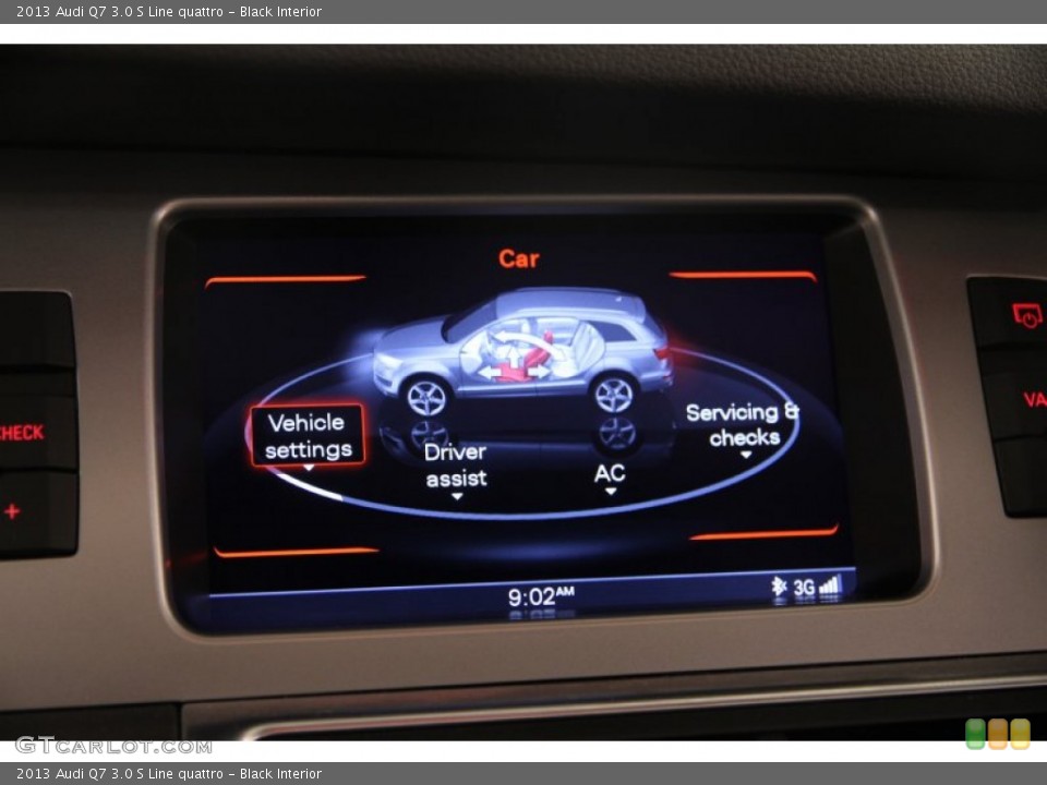 Black Interior Controls for the 2013 Audi Q7 3.0 S Line quattro #107743629