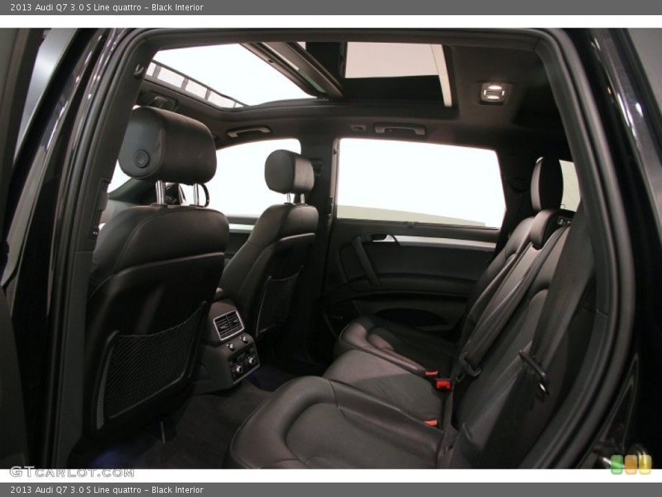 Black Interior Rear Seat for the 2013 Audi Q7 3.0 S Line quattro #107743781