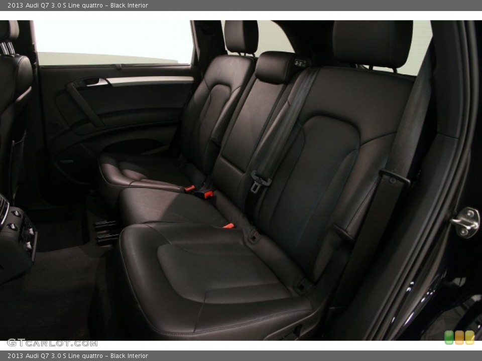 Black Interior Rear Seat for the 2013 Audi Q7 3.0 S Line quattro #107743796