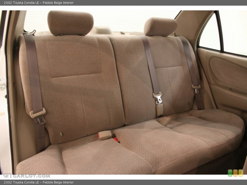 Pebble Beige Interior Rear Seat for the 2002 Toyota Corolla LE #107745377