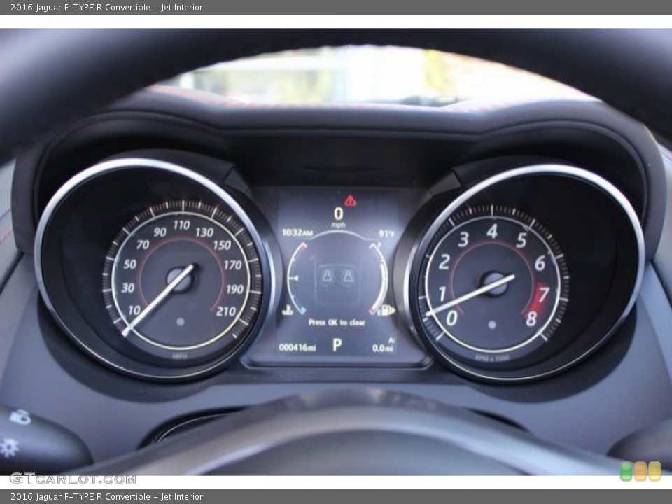 Jet Interior Gauges for the 2016 Jaguar F-TYPE R Convertible #107753174