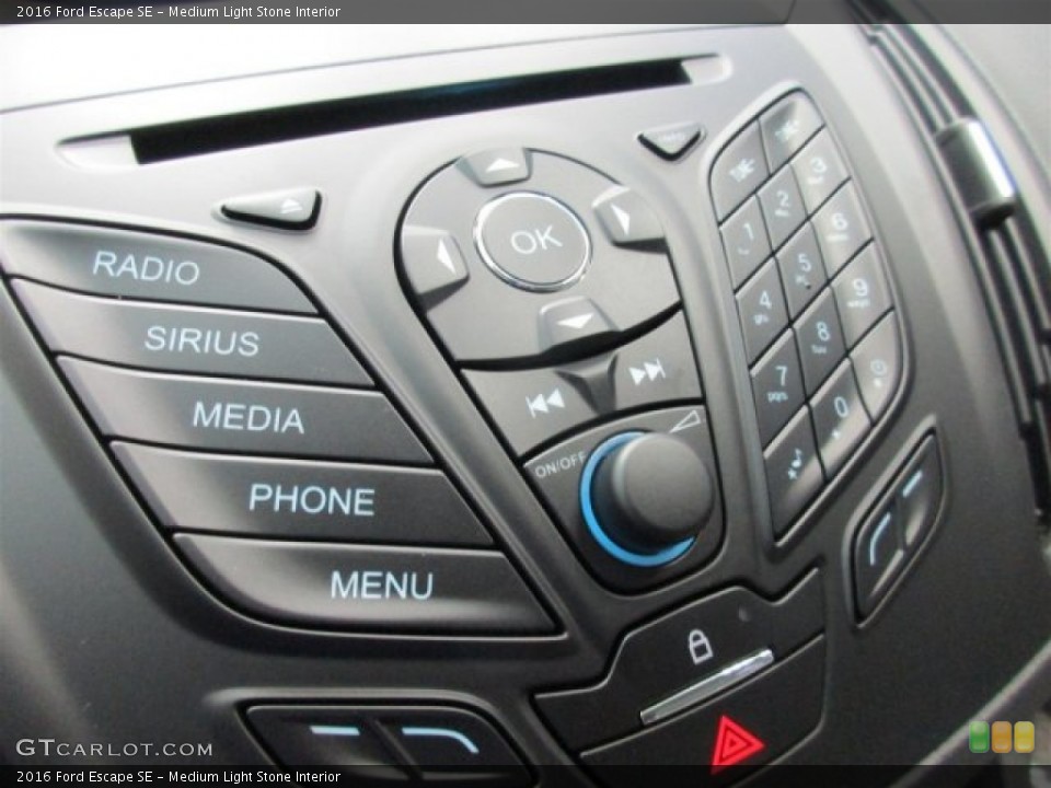 Medium Light Stone Interior Controls for the 2016 Ford Escape SE #107755289