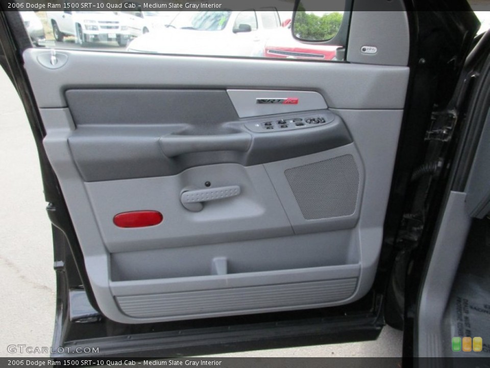 Medium Slate Gray Interior Door Panel for the 2006 Dodge Ram 1500 SRT-10 Quad Cab #107757641