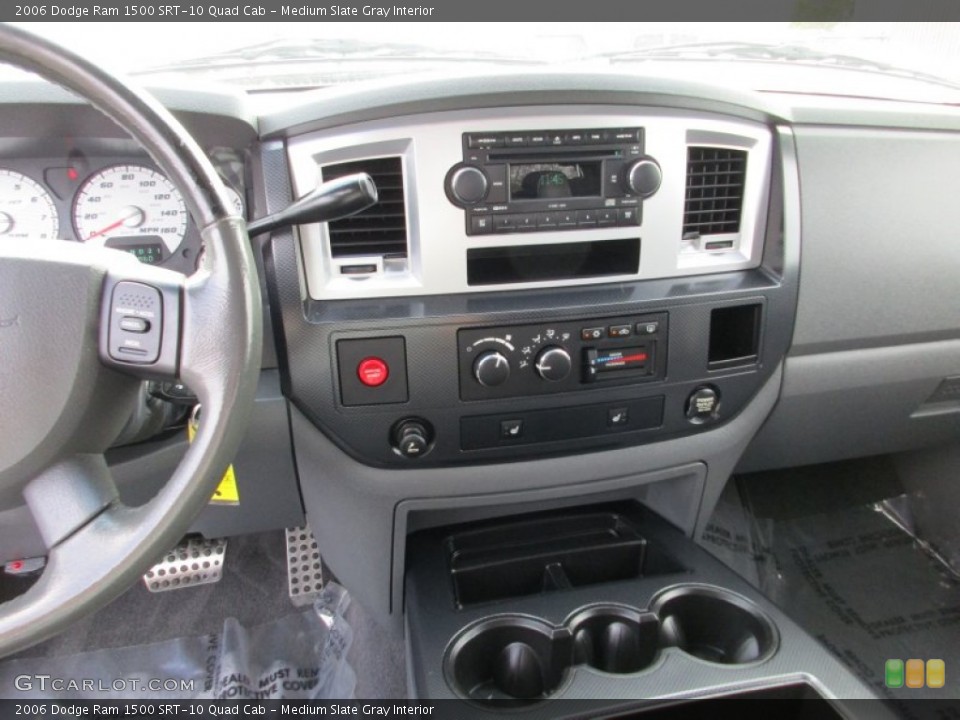 Medium Slate Gray Interior Controls for the 2006 Dodge Ram 1500 SRT-10 Quad Cab #107757746